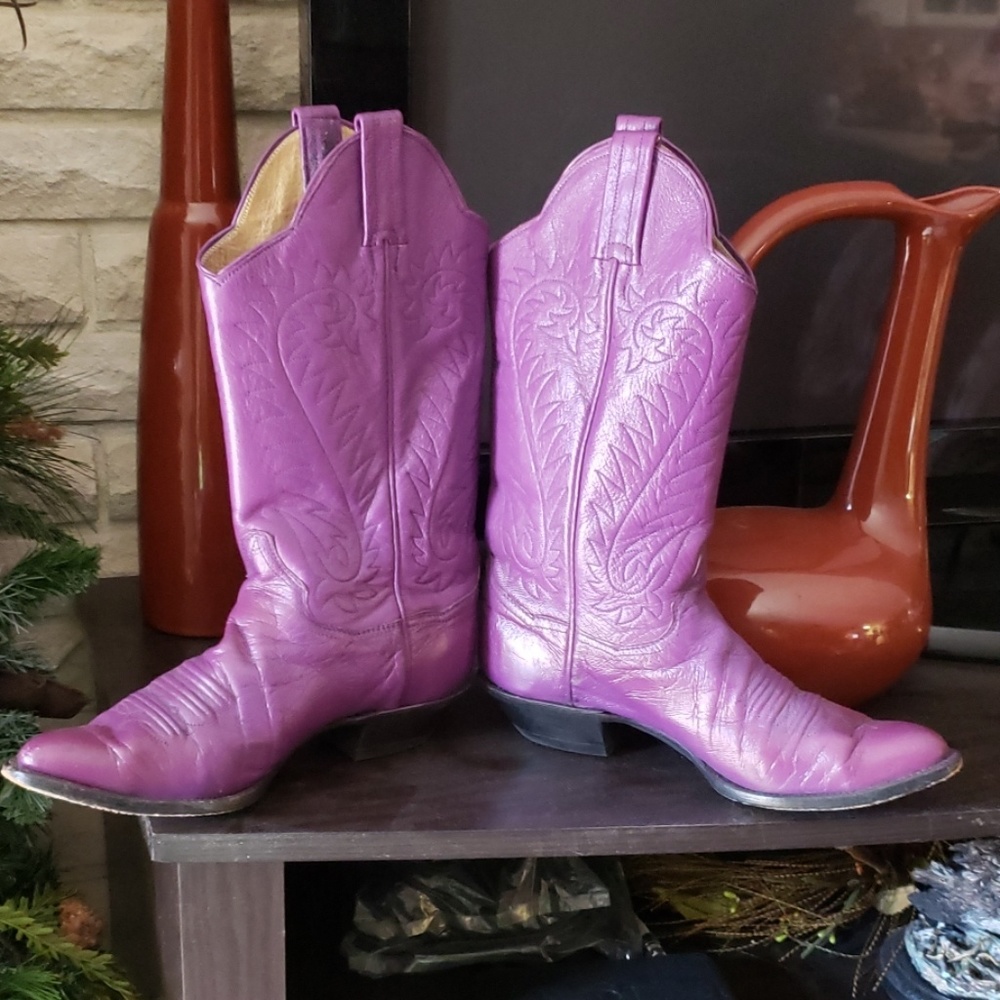Panhandle Slim Women's Leather Western Boots 7B